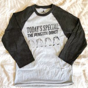 Disney Mary Poppins Penguin Baseball Tee